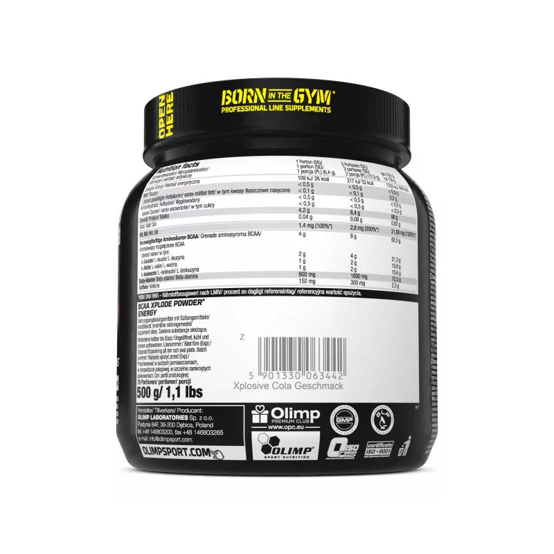 Olimp Bcaa Xplode Energy - 500 g
