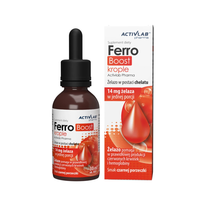 Activlab Pharma FerroBost żelazo krople - 30 ml