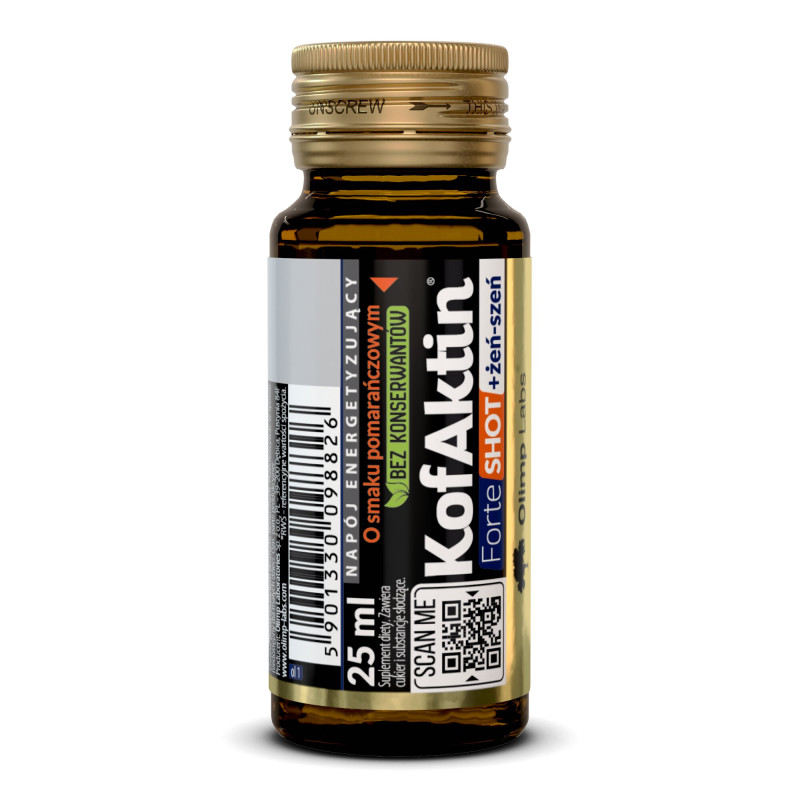 Olimp Kofaktin Forte Shot + żeń-szeń - 25 ml