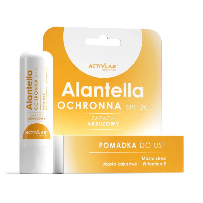 Activlab Pharma Alantella ochronna pomadka do ust SPF 30 zapach arbuzowy Activlab Pharma Alantella ochronna pomadka do ust SPF 30 zapach arbuzowy