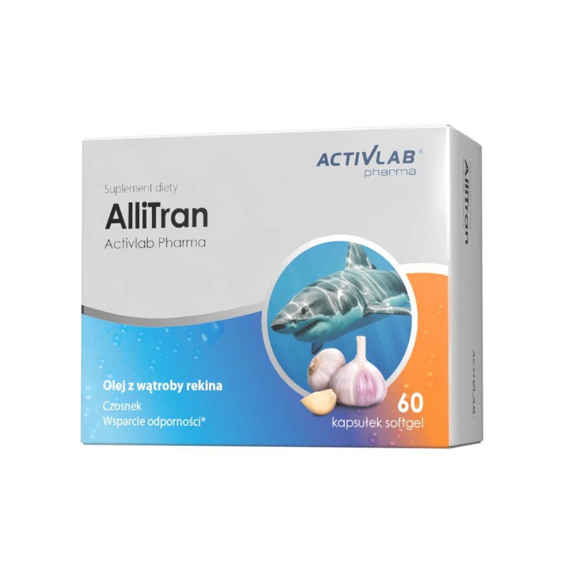 Activlab Pharma AlliTran olej z wątroby rekina - 60 Kapsułek Activlab Pharma AlliTran olej z wątroby rekina - 60 Kapsułek