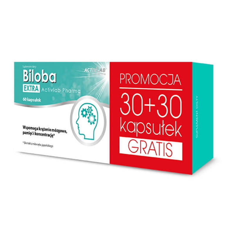 Activlab Pharma Biloba Extra - 60 Kapsułek Activlab Pharma Biloba Extra - 60 Kapsułek