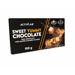 Activlab Sweet Yummy Chocolate czekolada mleczna słony karmel - 100 g Activlab Sweet Yummy Chocolate czekolada mleczna słony karmel - 100 g