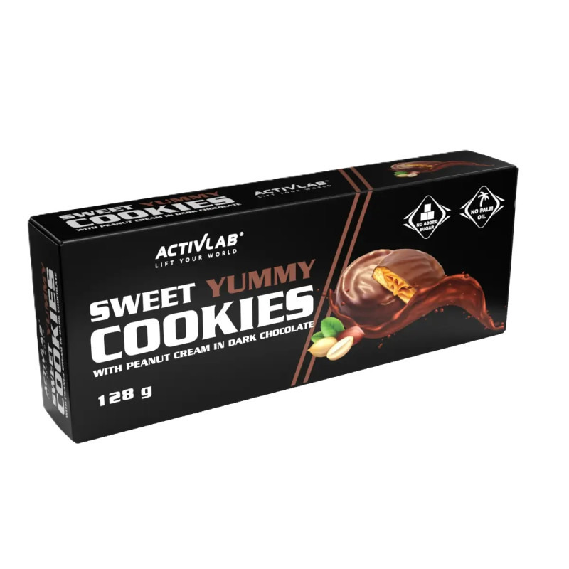 Activlab Sweet Yummy Cookies Krem orzechowy - 128 g
