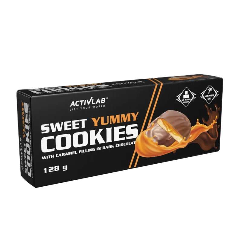 Activlab Sweet Yummy Cookies Czekolada karmel - 128 g Activlab Sweet Yummy Cookies Czekolada karmel - 128 g