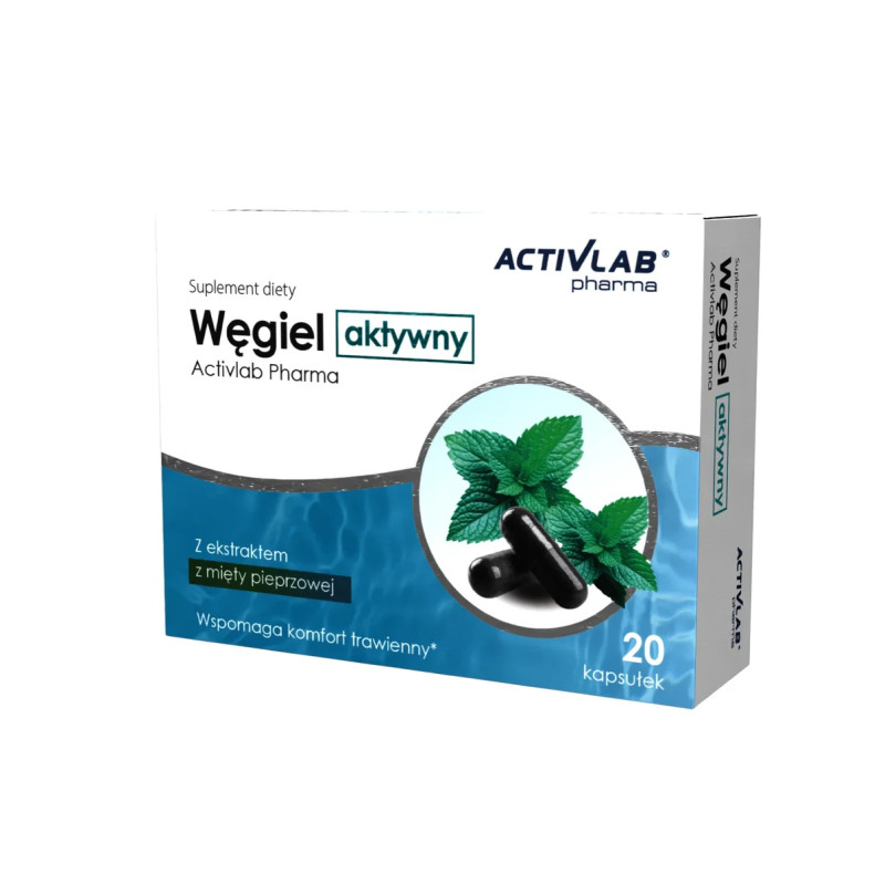 Activlab Pharma Węgiel aktywny - 20 Kapsułek Activlab Pharma Węgiel aktywny - 20 Kapsułek