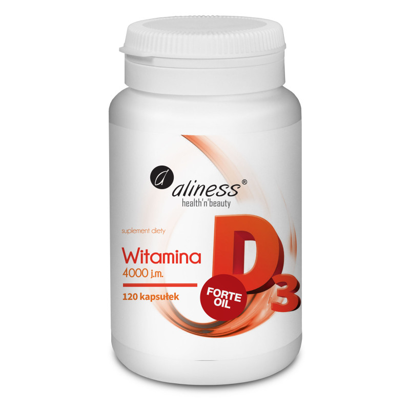 Aliness Witamina D3 FORTE 4000 j.m. - 120 Kapsułek