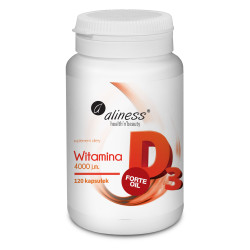 Aliness Witamina D3 FORTE 4000 j.m. - 120 Kapsułek
