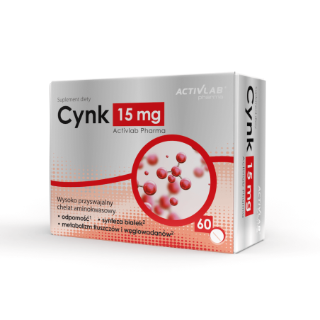 Activlab Pharma Cynk 15 mg - 60 Tabletek Activlab Pharma Cynk 15 mg - 60 Tabletek