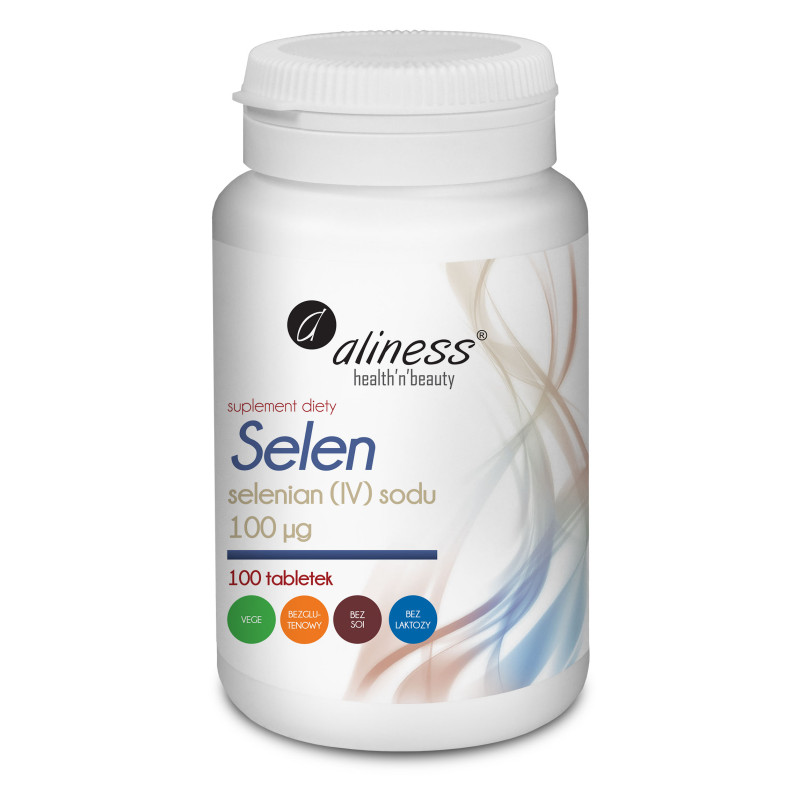 Aliness Selen selenian (IV) sodu 100 µg - 100 Tabletek Aliness Selen selenian (IV) sodu 100 µg - 100 Tabletek