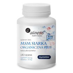 Aliness MSM Siarka Organiczna PLUS - 180 Tabletek