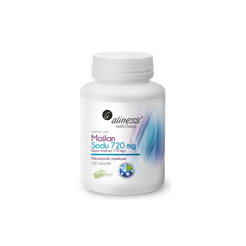 Aliness Maślan Sodu 720 mg - 100 Kapsułek