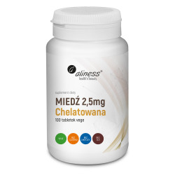 Aliness Miedź Chelatowana 2,5 mg - 100 Tabletek