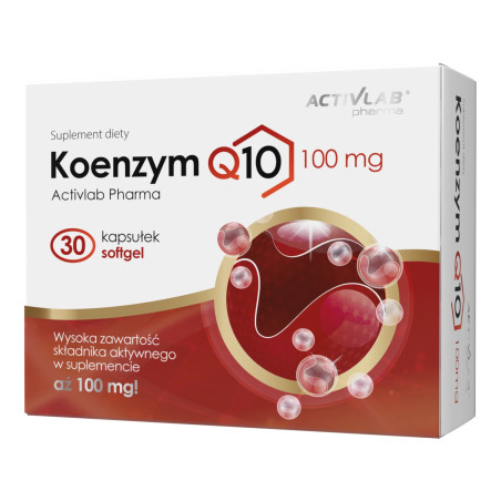 Activlab Pharma Koenzym Q10 100 mg - 30 Kapsułek Activlab Pharma Koenzym Q10 100 mg - 30 Kapsułek