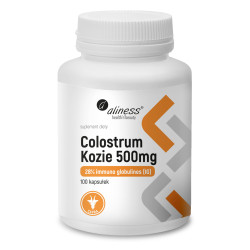 Aliness Colostrum Kozie IG 28% 500 mg - 100 Kapsułek Aliness Colostrum Kozie IG 28% 500 mg - 100 Kapsułek