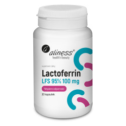 Aliness Lactoferrin Laktoferyna LFS 95% 100 mg - 30 Kapsułek