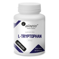 Aliness L-Tryptophan 500 mg - 100 Kapsułek Aliness L-Tryptophan 500 mg - 100 Kapsułek