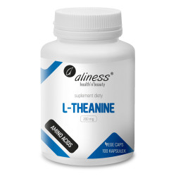 Aliness L-Theanine 200 mg - 100 Kapsułek Aliness L-Theanine 200 mg - 100 Kapsułek