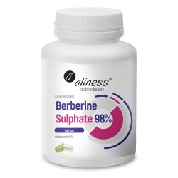 Aliness Berberyna Sulphate 98%, 400 mg - 60 Kapsułek Aliness Berberyna Sulphate 98%, 400 mg - 60 Kapsułek