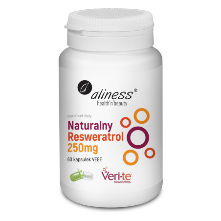Aliness Naturalny Resweratrol Veri-Te 250 mg - 60 Kapsułek Aliness Naturalny Resweratrol Veri-Te 250 mg - 60 Kapsułek