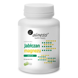 Aliness Jabłczan magnezu 100 mg z B6 (P-5-P) - 100 Kapsułek