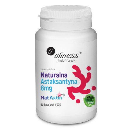 Aliness Naturalna Astaksantyna Nat Axtin 8 mg - 60 Kapsułek