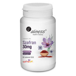 Aliness Szafran Safrasol 2%/10%, 30 mg - 90 Tabletek Aliness Szafran Safrasol 2%/10%, 30 mg - 90 Tabletek