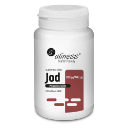 Aliness Jod (jodek potasu) 200 µg / 400 µg - 200 Tabletek Aliness Jod (jodek potasu) 200 µg / 400 µg - 200 Tabletek