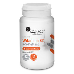 Aliness Witamina B2 R-5-P (ryboflawina) 40 mg - 100 Tabletek