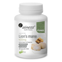 Aliness Lion’s Mane ekstrakt 40/20, 400 mg - 90 Kapsułek Aliness Lion’s Mane ekstrakt 40/20, 400 mg - 90 Kapsułek