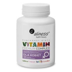 Aliness Premium Vitamin Complex dla kobiet - 120 Tabletek Aliness Premium Vitamin Complex dla kobiet - 120 Tabletek