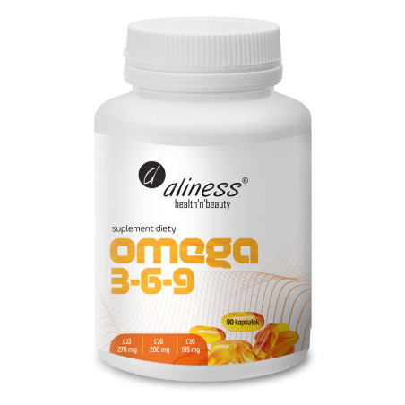 Aliness Omega 3-6-9 270/200/195 mg - 90 Kapsułek