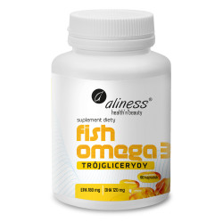 Aliness Fish Omega 3 Trójglicerydy 180/120mg - 60 Kapsułek Aliness Fish Omega 3 Trójglicerydy 180/120mg - 60 Kapsułek