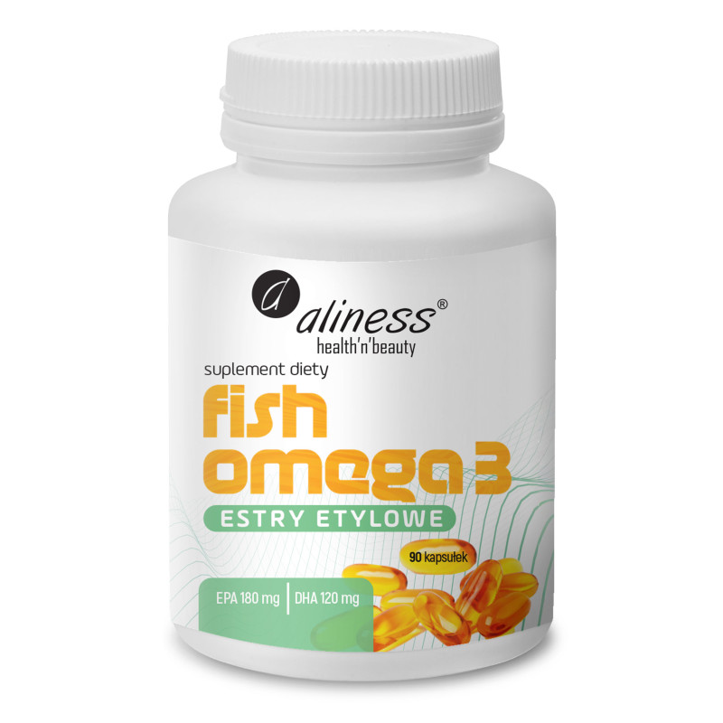 Aliness Fish Omega 3 Estry 180/120 mg - 90 Kapsułek Aliness Fish Omega 3 Estry 180/120 mg - 90 Kapsułek