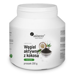 Aliness Węgiel aktywny z kokosa - 200 g