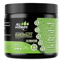 Aliness ALLHydrate, Elektrolity JUNIOR, 50 porcji, Lemonade  - 240 g
