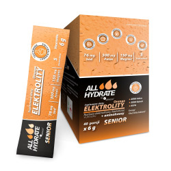 Aliness ALLHydrate, Elektrolity STICK Senior Orange 6 g - 40 saszetek