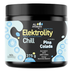 ALLHydrate, Elektrolity CHILL 50 porcji,  Pina colada - 375 g