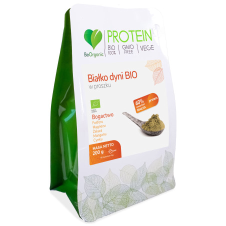 BeOrganic Białko dyni BIO w proszku - 200 g