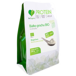 BeOrganic Białko Grochu 80% BIO w proszku - 200 g BeOrganic Białko Grochu 80% BIO w proszku - 200 g