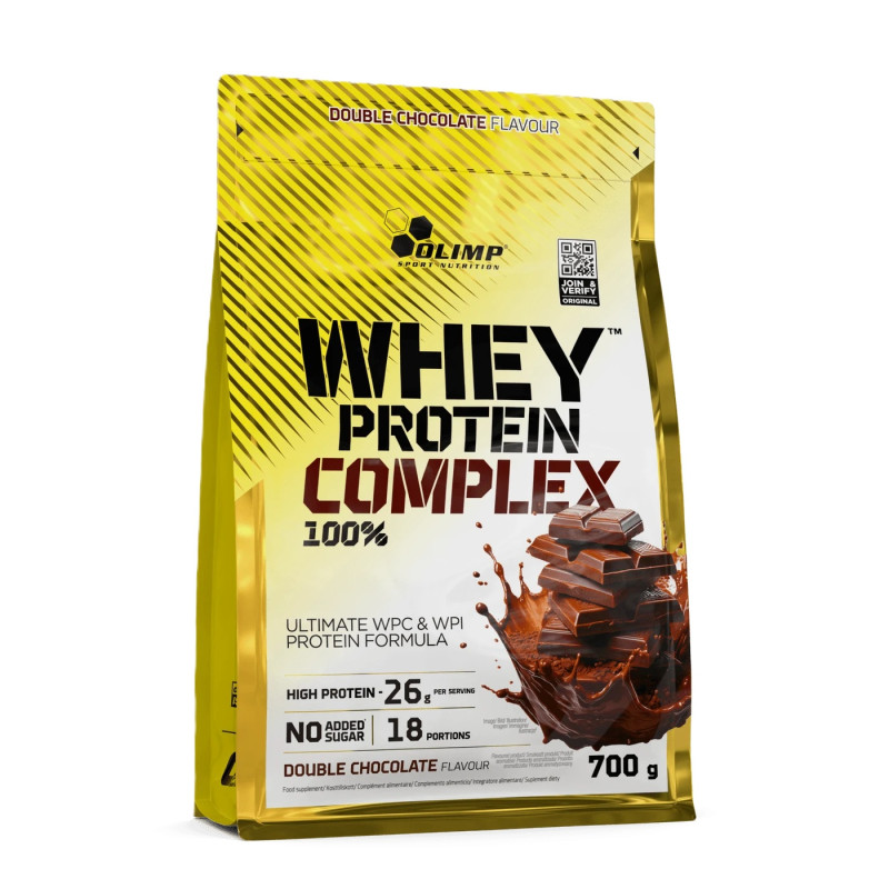 Olimp Whey Protein Complex 100% Podwójna czekolada - 700 g Olimp Whey Protein Complex 100% Podwójna czekolada - 700 g