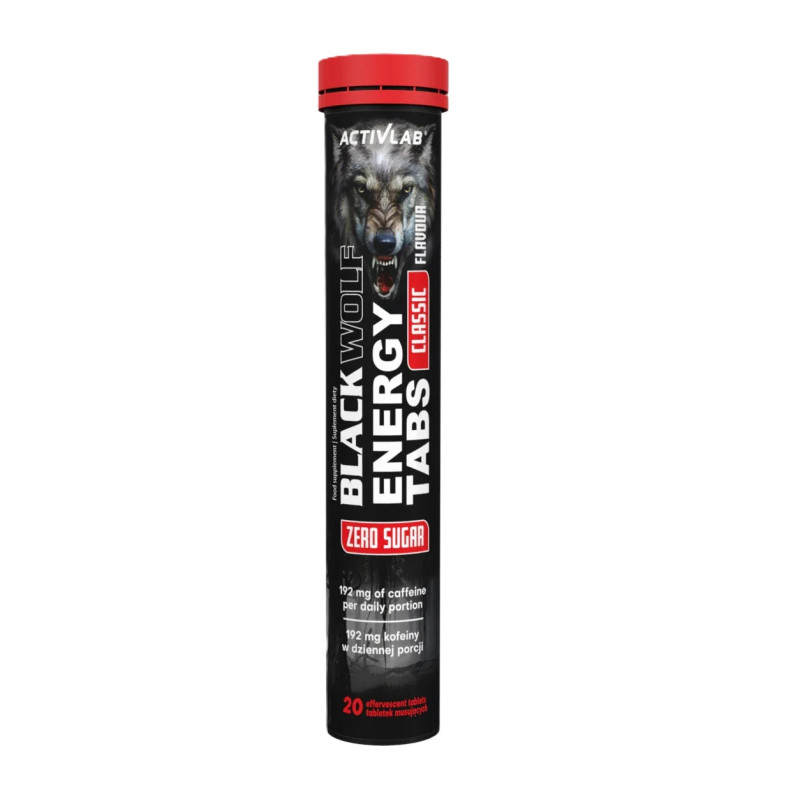 Activlab Black Wolf Energy Tabs - 20 Tabletek musujących