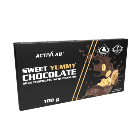 Activlab Sweet Yummy Chocolate Czekolada mleczna z orzechem arachidowym - 100 g