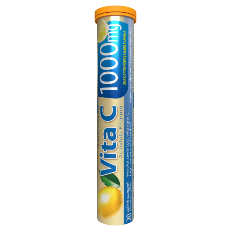 Activlab Pharma Vita C 1000 mg - 20 Tabletek musujących Activlab Pharma Vita C 1000 mg - 20 Tabletek musujących