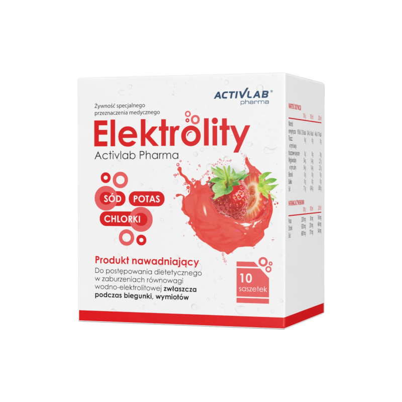 Activlab Pharma Elektrolity produkt nawadniający - 10 saszetek Activlab Pharma Elektrolity produkt nawadniający - 10 saszetek