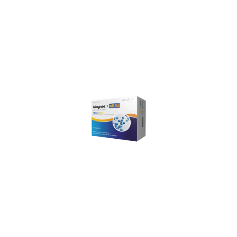 Activlab Pharma Magnez + WIT.B6 - 50 Kapsułek Activlab Pharma Magnez + WIT.B6 - 50 Kapsułek