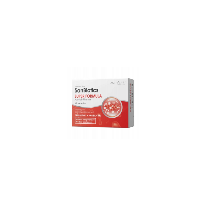 Activlab Pharma SanBiotics Super Formula - 40 kapsułek Activlab Pharma SanBiotics Super Formula - 40 kapsułek