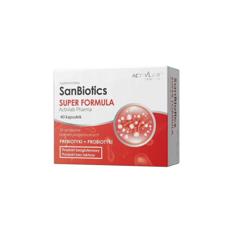 Activlab Pharma SanBiotics Super Formula - 40 kapsułek Activlab Pharma SanBiotics Super Formula - 40 kapsułek