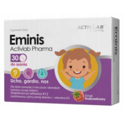 Activlab Pharma Eminis Truskawka - 30 Tabletek do ssania