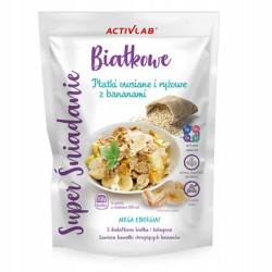 Activlab Śniadanie Białkowe - Płatki owsiane i ryżowe z z bananami - 300 g Activlab Śniadanie Białkowe - Płatki owsiane i ryżowe z z bananami - 300 g